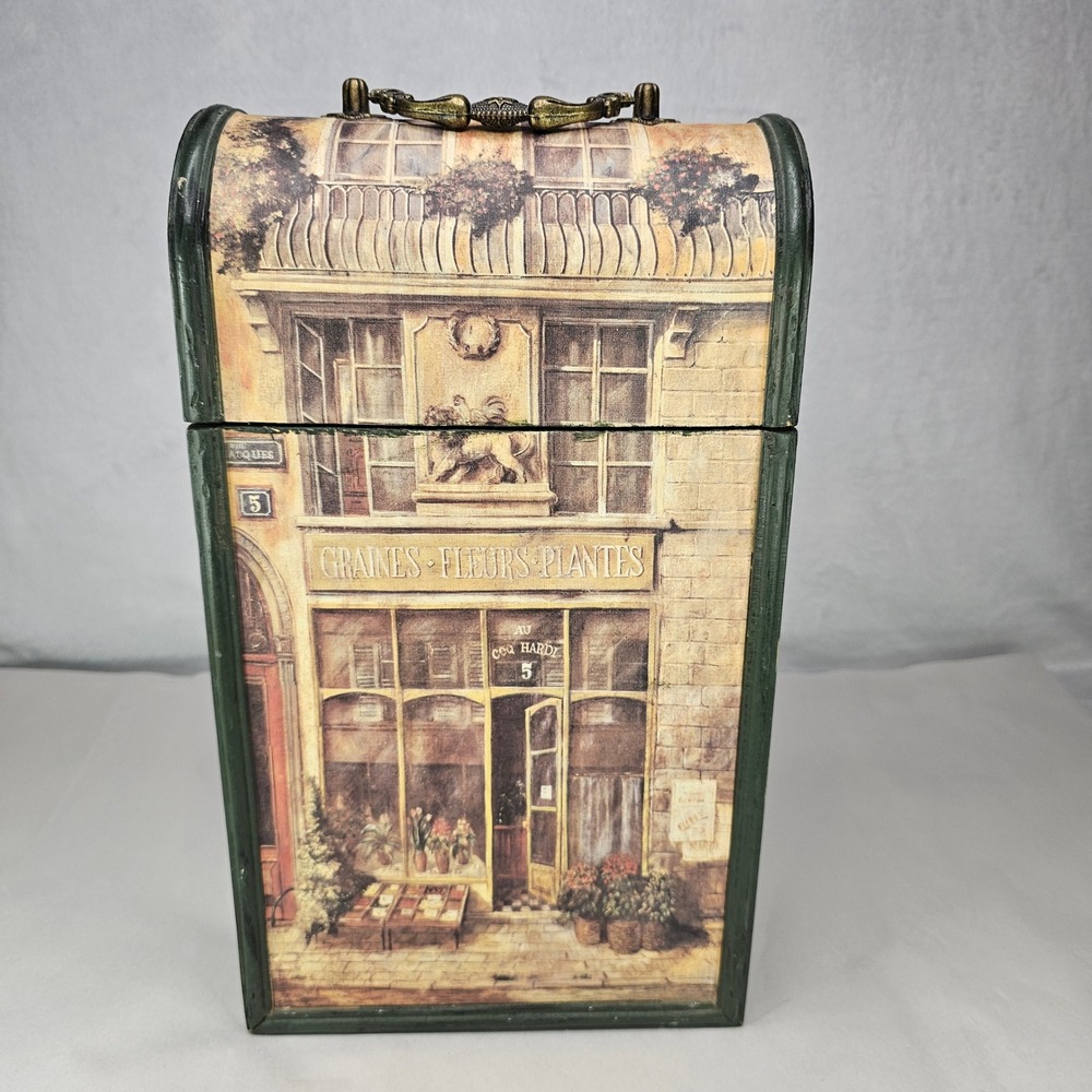 Cape Craftsmen Fabric de Villeneuve Floral‎ Box Trinket Treasure Chest